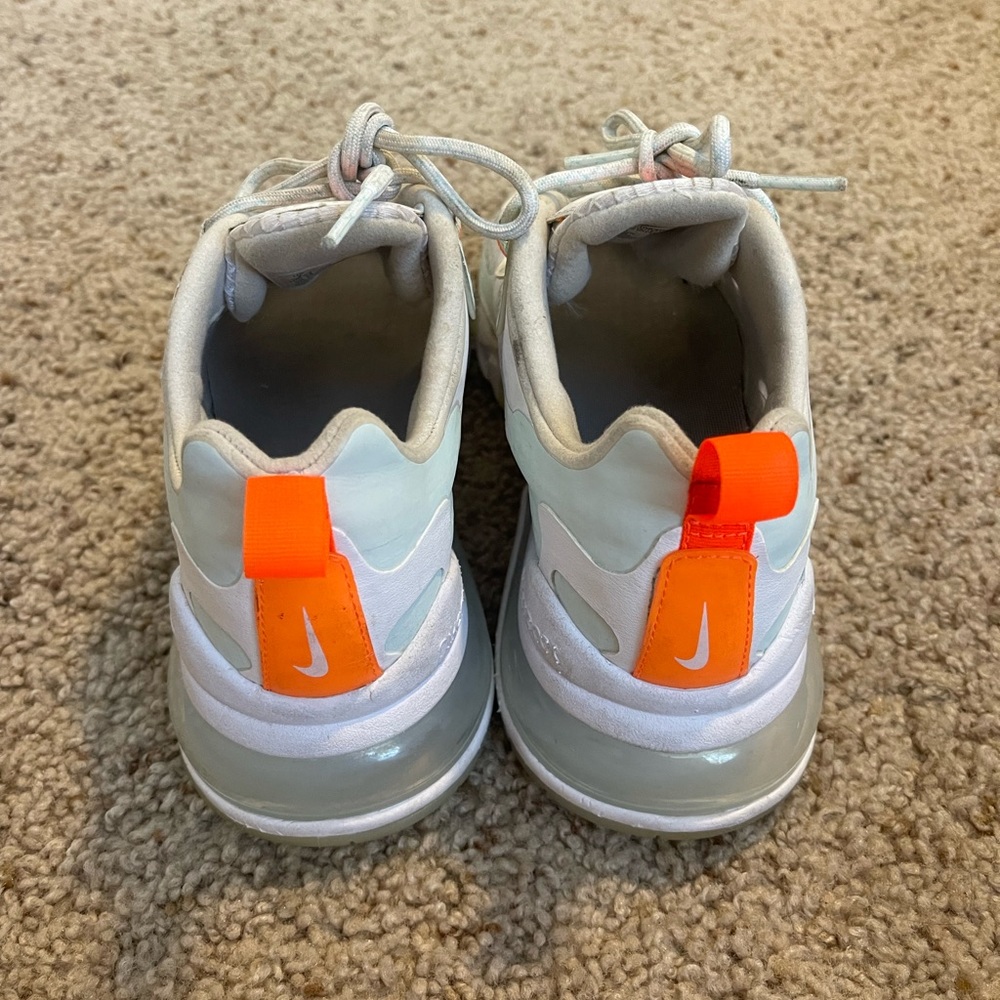Womens Nike Air Max 270 React SE White Hyper Crimson